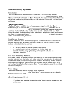 Band Agreement Template