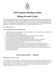 7th Grade Study Guide - Fayetteville Academy