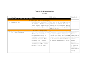 Cases for Civil Procedure Law