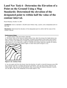 Land Nav Task 6 - Determine the Elevation of a Point on the Ground