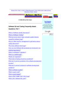 Software QA and Testing Tools Info