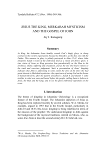 jesus the king, merkabah mysticism