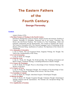 THE EASTERN FATHERS OF THE FOURTH CENTURY ISBN 3