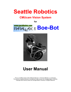 Installing the CMUcam on your Boe-Bot