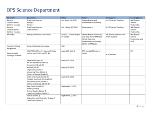 BPS Science Department - Boston Public Schools Science
