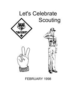 February Let's Celebrate Scouting