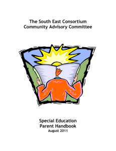 TABLE OF CONTENTS - South East SELPA
