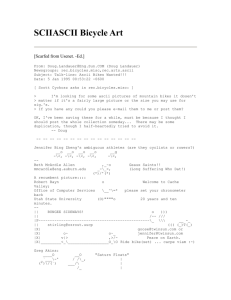 SCIIASCII Bicycle Art