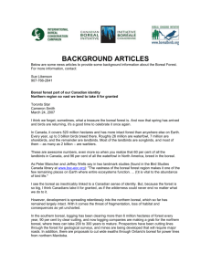 Background Articles - Boreal Songbird Initiative