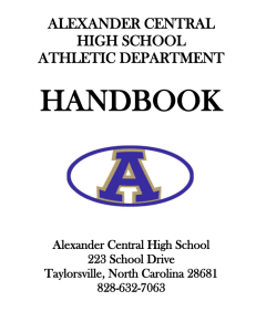 ACHS Athletic Department Handbook 2014-2015