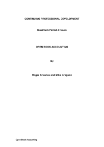 open book accounting