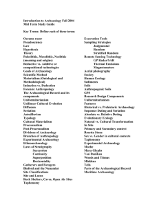 Anthropology 110 Mid Term Study Guide