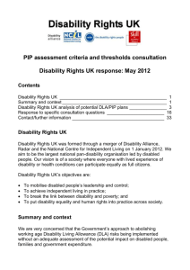 word format - Disability Rights UK
