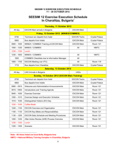 SEESIM 12 Execution Schedule (26Sep2012)