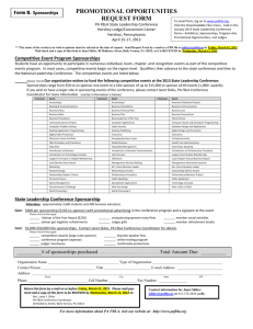 promotional opportunities response sheet