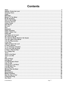 Table of Contents - Orthodox Christian Camp Association