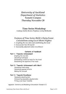 Analysing Time Series Data with Excel 2