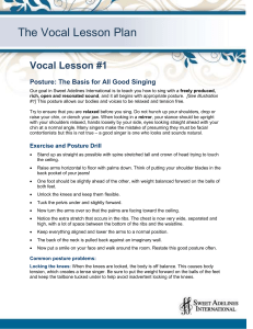 The Vocal Lesson Plan - Sweet Adelines International