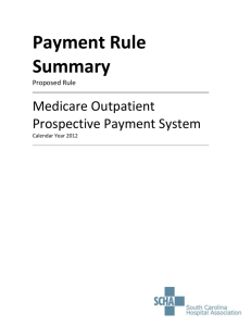 Medicare Outpatient Prospective Payment