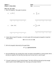 Algebra - Chapter 6 Test - Ms. Knapp's Classroom Website