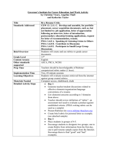 11CEWBe-a-Resume-Critic - Pennsylvania Career Education