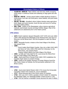 Chronological History of Illinois