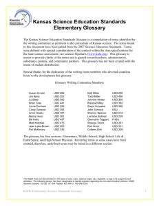 2007 Elementary science glossary