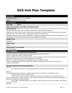 Unit Plan Template - Gates County Schools