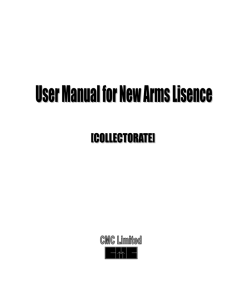 Issue Arms License