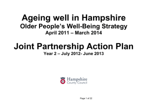 Ageing well in Hampshire