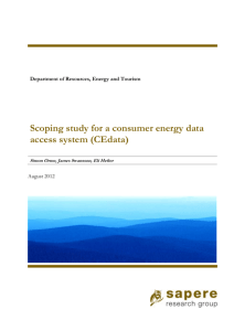 Scoping study for a consumer energy data access system (CEdata)