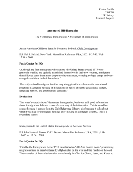 Annotated bibliography for vietnam war