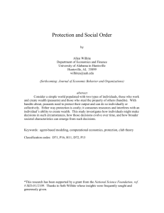 Protection and Social Order - UAH
