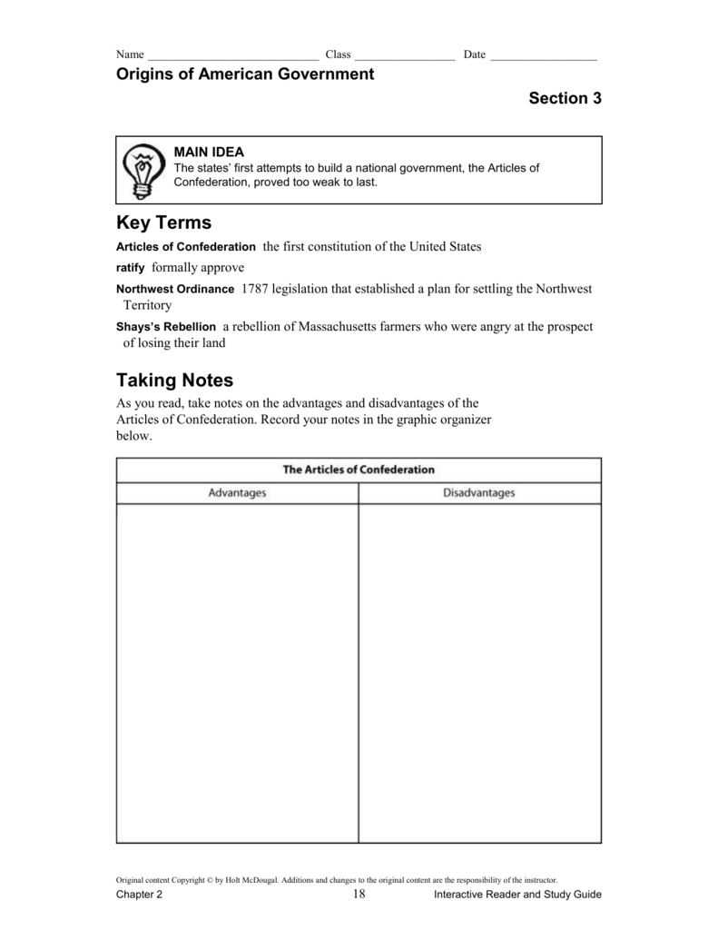 Chapter 2 Origins Of American Government Study Guide Study Poster