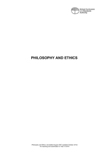 Philosophical inquiry - School Curriculum and Standards Authority