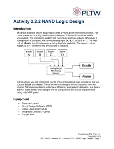 Activity 2.2.2 NAND Logic Design
