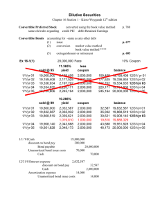 Chapter 17(1) Dilutive Securities