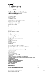 Conservation Area Appraisal