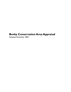 Beeby Conservation Area Appraisal
