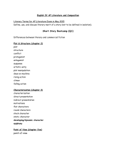 English IV AP Literary Terms and authors 2014x