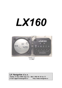Installation and user manual of Variometer LX 160