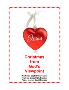 Christmas from the Divine Viewpoint