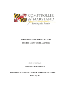 I. Introduction - Comptroller of Maryland