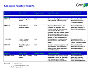 Accounts Payable Reports - Core-CT