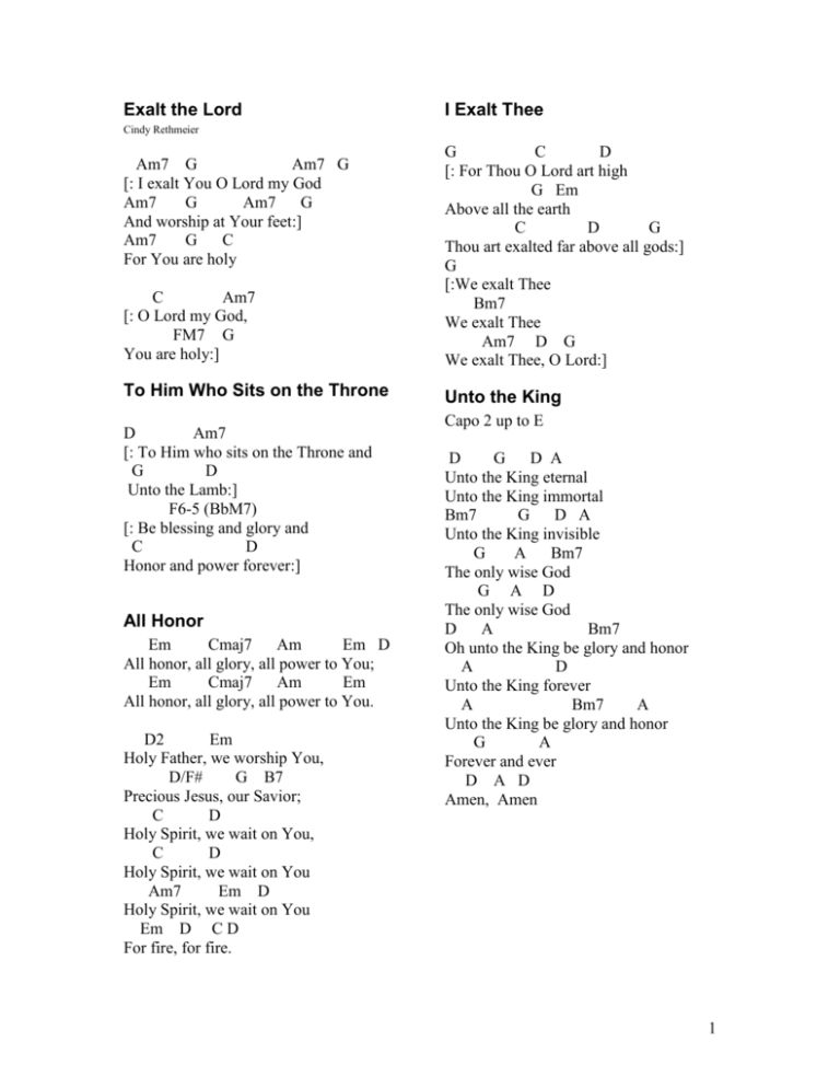 Song Lyrics - Heavenly FATHER, loving and merciful God, we worship and  adore You. In faith, we come before You asking for mercy and forgiveness  for our sins against You and Your