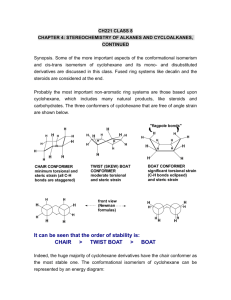 Conformations of Polycyclic Molecules