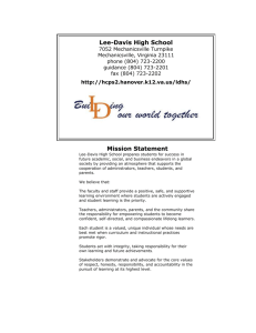 Lee-Davis High School - Hanover County Public Schools