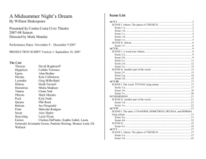 A Midsummer Night's Dream - Contra Costa Civic Theatre