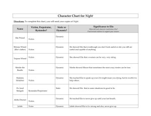Character Chart for Night