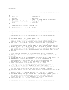 Verilog - Alliance Memory